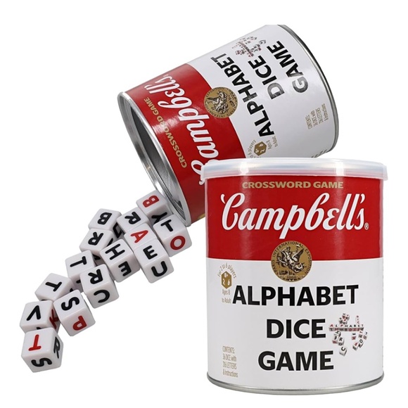 Campbell’s Crossword Alphabet Dice Game Brand New Educational Toy - Picture 2 of 5